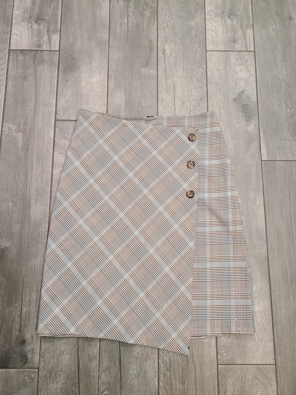 Renuar Plaid Knee Length Skirt